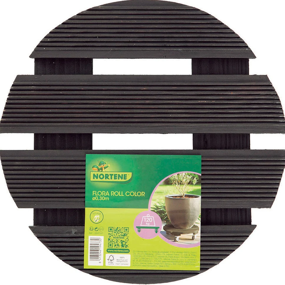Plantentrolley van hout - Image 2