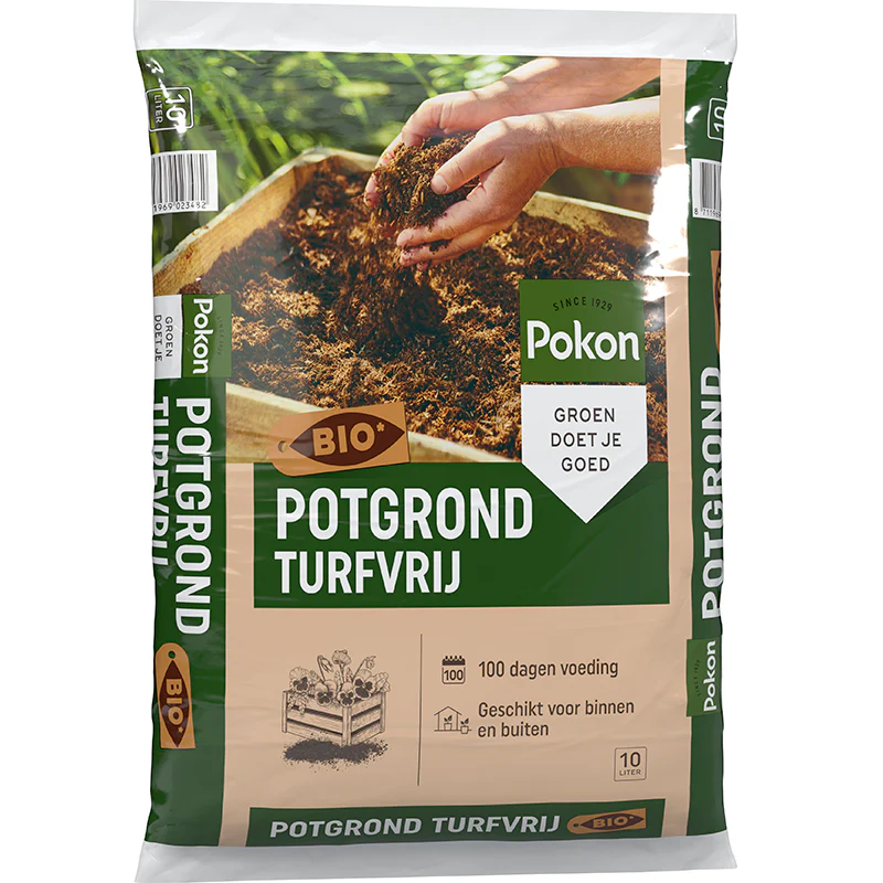 Potgrond - Biologisch 10 liter - Pokon