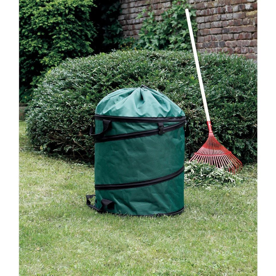 Pop-up groene afvalzak met stevige bodem - Image 2